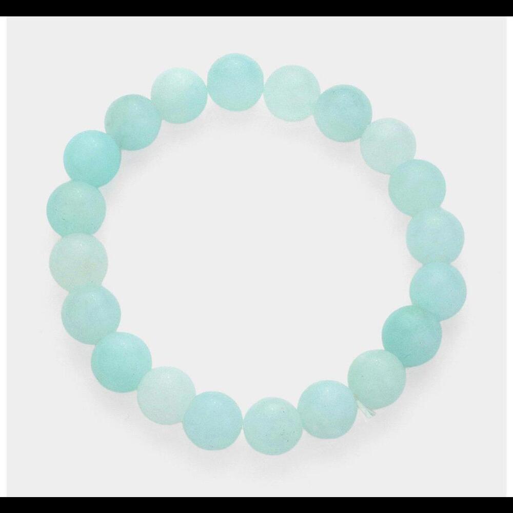 Natural Stone Beaded Stretch Bracelet‎